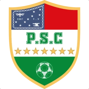 Escudo del equipo de futbol Pelileo Sporting Club del año 2023. Miembro de Tecnimoda Group