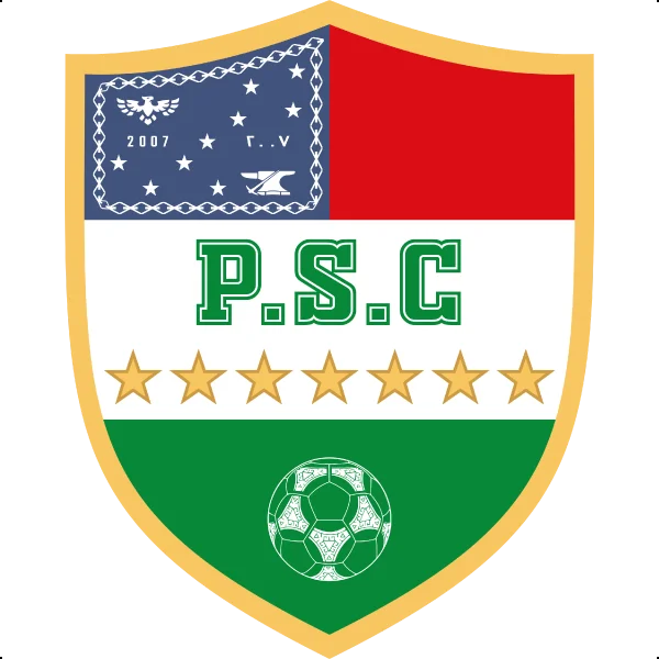 Escudo del equipo de futbol Pelileo Sporting Club del año 2023. Miembro de Tecnimoda Group